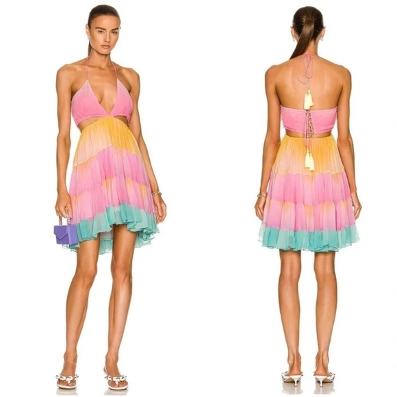 Rococo Sand Zale Cutout Mini Dress - Picture 1 of 8